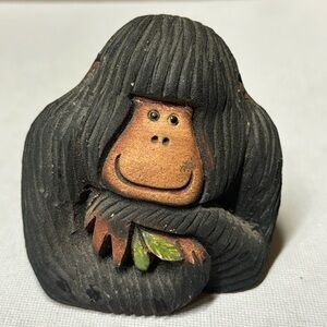 Artesania Rinconada Uruguay Art Pottery Gorilla Figurine